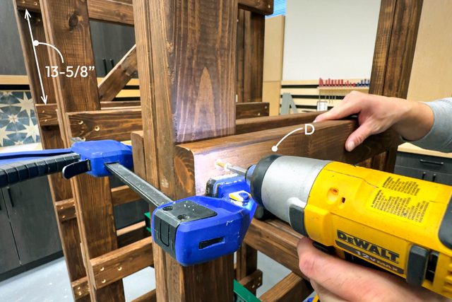 Attach the tote rails