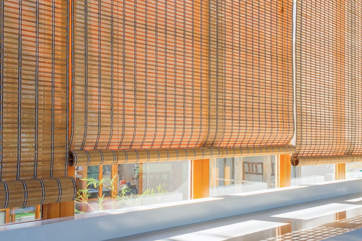 bamboo window shades