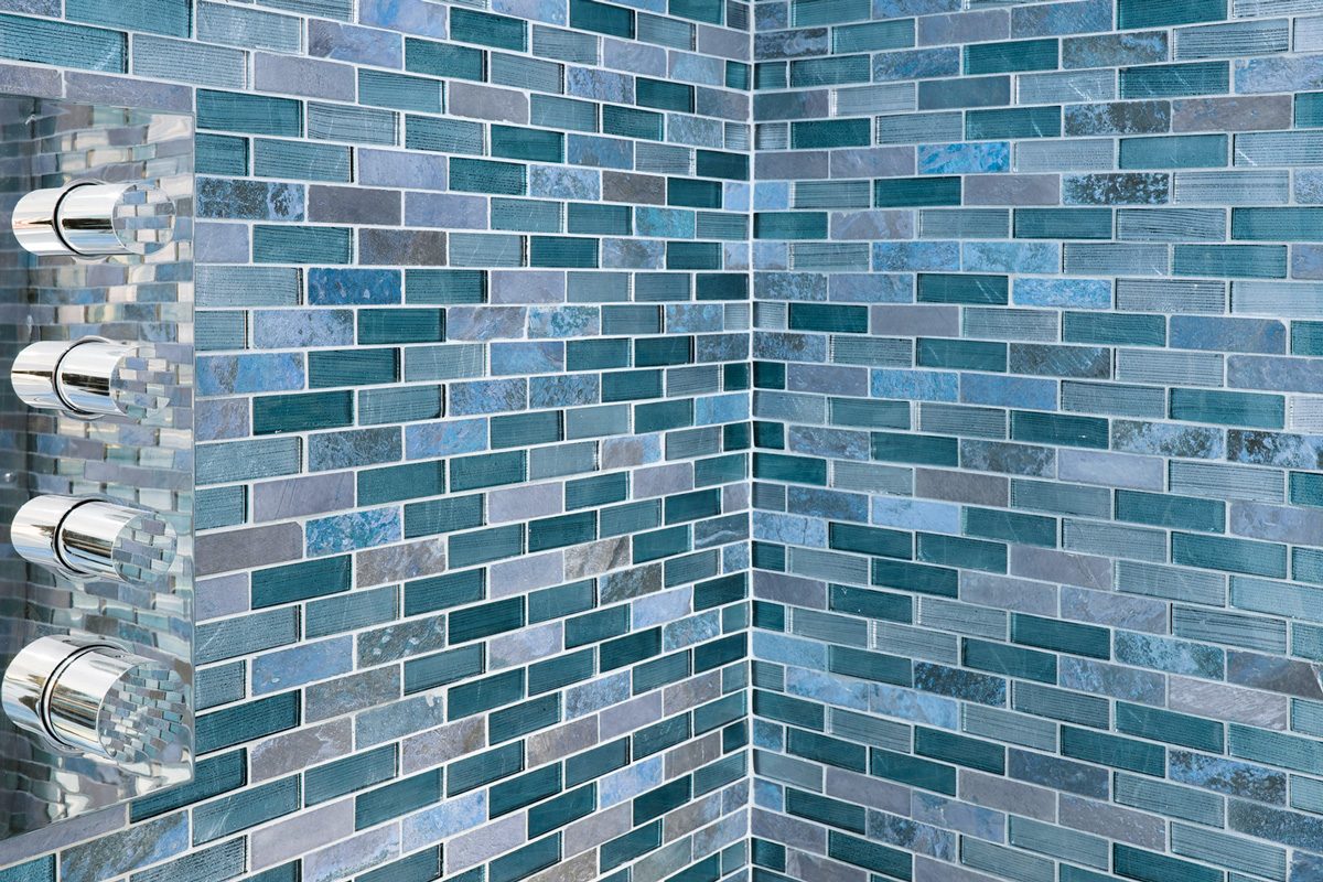 Mosaic Tiles in the shower