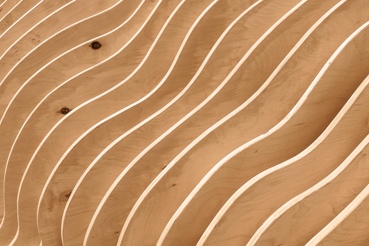 Plywood abstract art