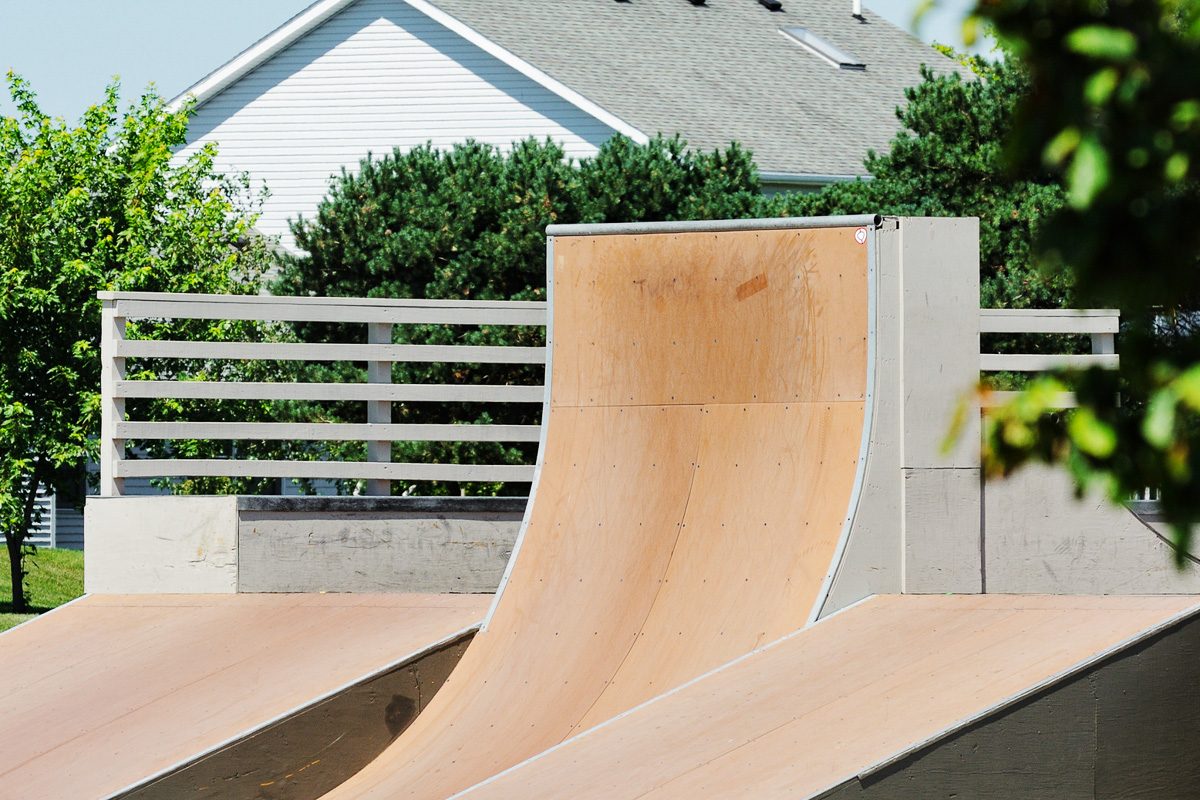 Plywood Skateboard Ramp